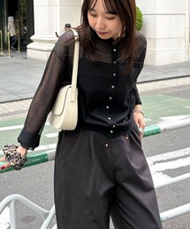 fredy emue | リネン混配色シアーカーディガン(カーディガン/ボレロ)