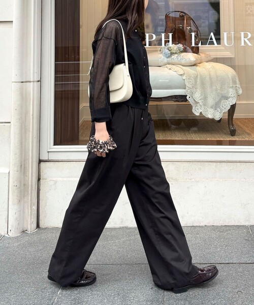 fredy emue（フレディエミュ）の「リネン混配色シアーカーディガン（カーディガン/ボレロ・レディース・グレー/オフホワイト/ブラック/ベビーピンク・38）」の5枚目の写真