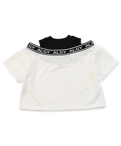 algy(アルジー)の「【AC半袖TIVE/セットアップ】ドッキング半袖T_ 吸水速乾(Tシャツ/カットソー・キッズ・オフホワイト/サックスブルー/ブラック・SMALL/MEDIUM/X-SMALL/XX-SMALL)」の12枚目の写真