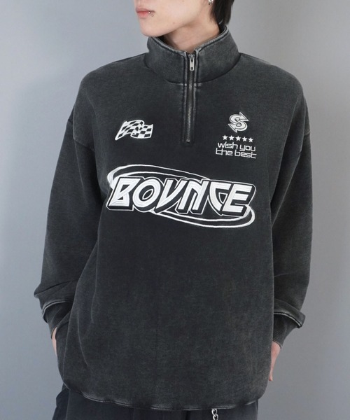 セール】ハーフジップロゴスウェット/ゲームデザイン