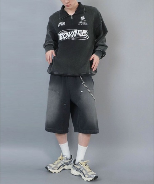 セール】ハーフジップロゴスウェット/ゲームデザイン