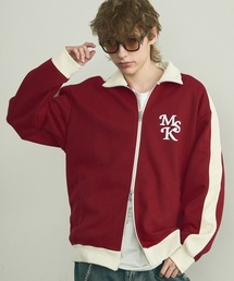 Line double zip oversize track jacket / ラインダブルジップオーバーサイズトラックジャケット
