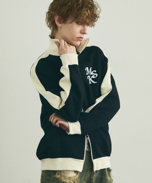 Shoowtime(ショウタイム)の「Line double zip oversize track jacket / ラインダブルジップオーバーサイズトラックジャケット(その他アウター・メンズ・バーガンディー/オフホワイト/ブラック系・LARGE/X-LARGE/MEDIUM)」の21枚目の写真