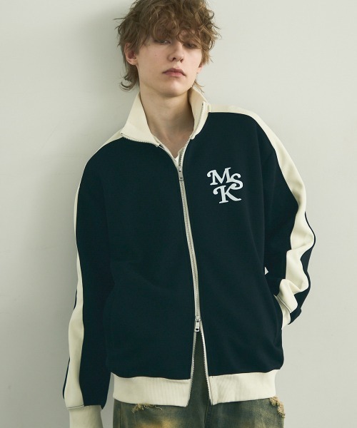 Shoowtime(ショウタイム)の「Line double zip oversize track jacket / ラインダブルジップオーバーサイズトラックジャケット(その他アウター・メンズ・バーガンディー/オフホワイト/ブラック系・LARGE/X-LARGE/MEDIUM)」の22枚目の写真