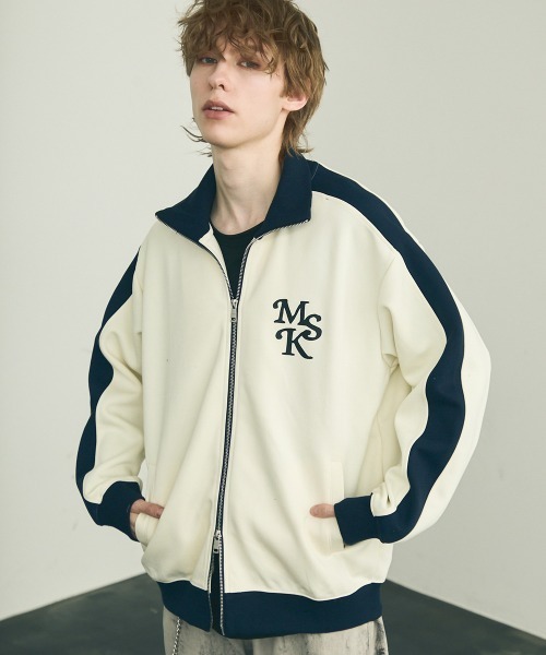 Shoowtime(ショウタイム)の「Line double zip oversize track jacket / ラインダブルジップオーバーサイズトラックジャケット(その他アウター・メンズ・バーガンディー/オフホワイト/ブラック系・LARGE/X-LARGE/MEDIUM)」の6枚目の写真
