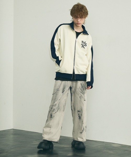 Shoowtime(ショウタイム)の「Line double zip oversize track jacket / ラインダブルジップオーバーサイズトラックジャケット(その他アウター・メンズ・バーガンディー/オフホワイト/ブラック系・LARGE/X-LARGE/MEDIUM)」の17枚目の写真