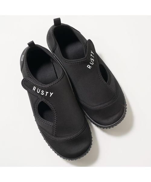 RUSTY（ラスティ）の「RUSTY ラスティ ブランド ロゴ 軽量 水陸両用 アウトドア アクアシューズ マリンシューズ（サンダル・レディース・ライトブルー/ブラック/ピンク/ベージュ・L/M）」の7枚目の写真