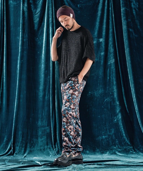 ANGENEHM（アンゲネーム）の「mt9530-Feather texture oversized T-shirt Tシャツ（Tシャツ/カットソー・メンズ・ブラック/チャコール/キナリ・S/M/L）」の14枚目の写真