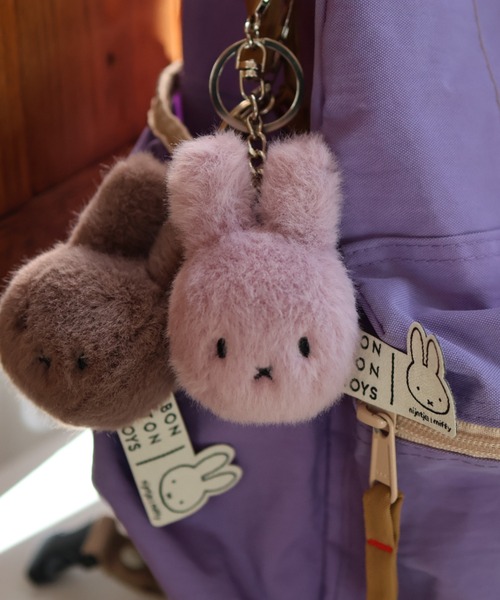 Dick Bruna(ディックブルーナ)の「BON TON TOYS Keychain Miffy Fuzzy(キーホルダー・レディース・ラベンダー/ブラウン系その他/ベージュ・FREE)」の3枚目の写真