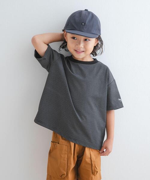 URBAN RESEARCH DOORS(アーバンリサーチドアーズ)の「『吸水速乾/接触冷感/イージーケア』『親子リンク』クイックドライショートスリーブTシャツ(KIDS)(Tシャツ/カットソー・キッズ・ホワイト系その他/ブルー/ブラック系その他・150/135/120/105)」の2枚目の写真