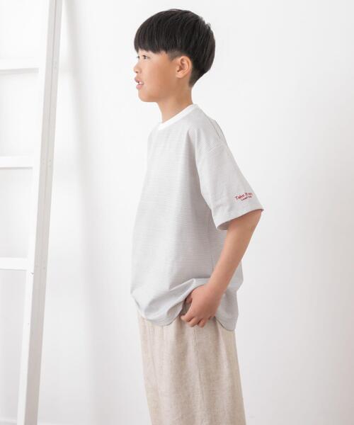 URBAN RESEARCH DOORS(アーバンリサーチドアーズ)の「『吸水速乾/接触冷感/イージーケア』『親子リンク』クイックドライショートスリーブTシャツ(KIDS)(Tシャツ/カットソー・キッズ・ホワイト系その他/ブルー/ブラック系その他・150/135/120/105)」の6枚目の写真