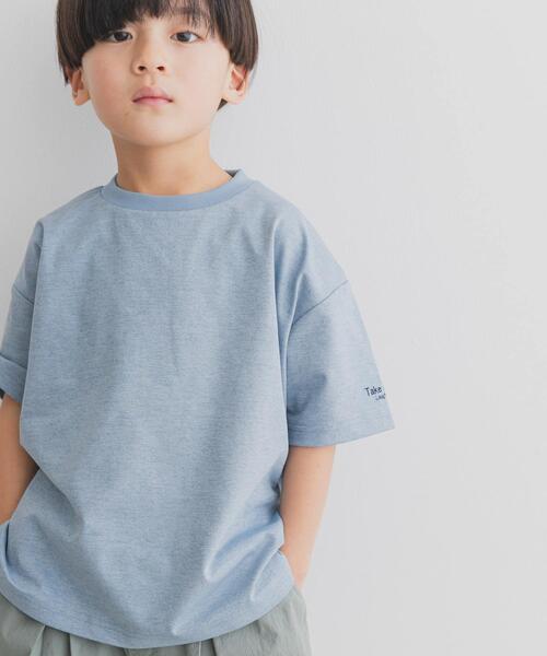 URBAN RESEARCH DOORS(アーバンリサーチドアーズ)の「『吸水速乾/接触冷感/イージーケア』『親子リンク』クイックドライショートスリーブTシャツ(KIDS)(Tシャツ/カットソー・キッズ・ホワイト系その他/ブルー/ブラック系その他・150/135/120/105)」の13枚目の写真