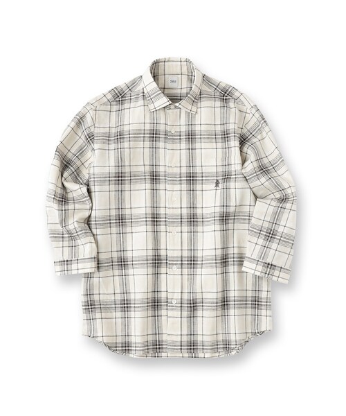 TAKEO KIKUCHI（タケオキクチ）の「【LIMITED】リネンブレンド 7分袖シャツ（シャツ/ブラウス・メンズ・ホワイト/ベージュ系その他4/ブラック・01/02/03/04/05）」の11枚目の写真