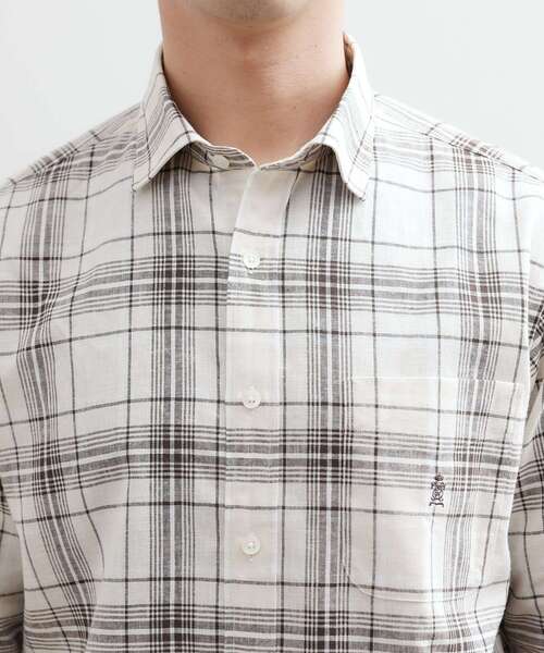 TAKEO KIKUCHI（タケオキクチ）の「【LIMITED】リネンブレンド 7分袖シャツ（シャツ/ブラウス・メンズ・ホワイト/ベージュ系その他4/ブラック・01/02/03/04/05）」の15枚目の写真