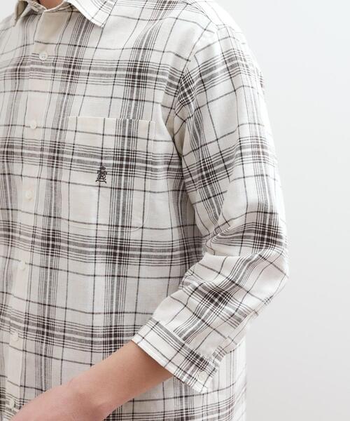 TAKEO KIKUCHI（タケオキクチ）の「【LIMITED】リネンブレンド 7分袖シャツ（シャツ/ブラウス・メンズ・ホワイト/ベージュ系その他4/ブラック・01/02/03/04/05）」の17枚目の写真