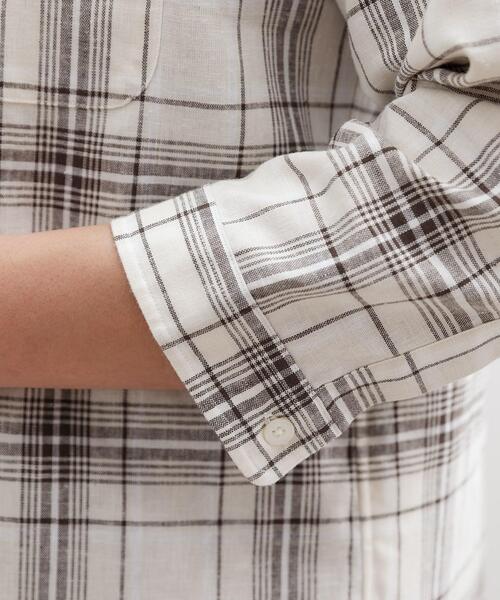 TAKEO KIKUCHI（タケオキクチ）の「【LIMITED】リネンブレンド 7分袖シャツ（シャツ/ブラウス・メンズ・ホワイト/ベージュ系その他4/ブラック・01/02/03/04/05）」の18枚目の写真