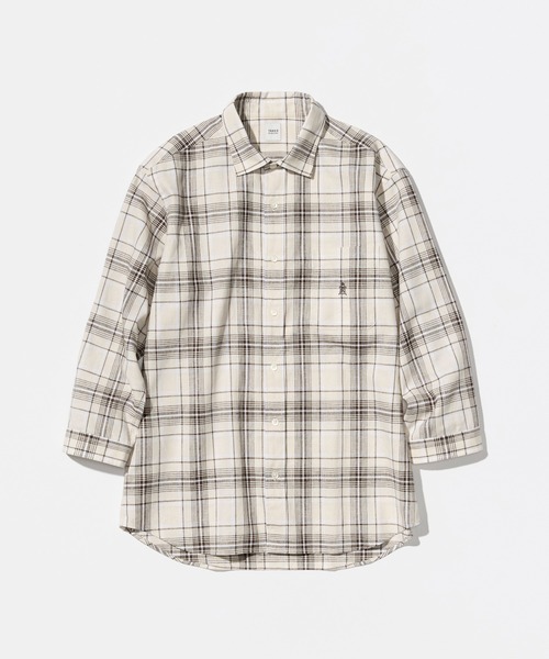 TAKEO KIKUCHI（タケオキクチ）の「【LIMITED】リネンブレンド 7分袖シャツ（シャツ/ブラウス・メンズ・ホワイト/ベージュ系その他4/ブラック・01/02/03/04/05）」の3枚目の写真