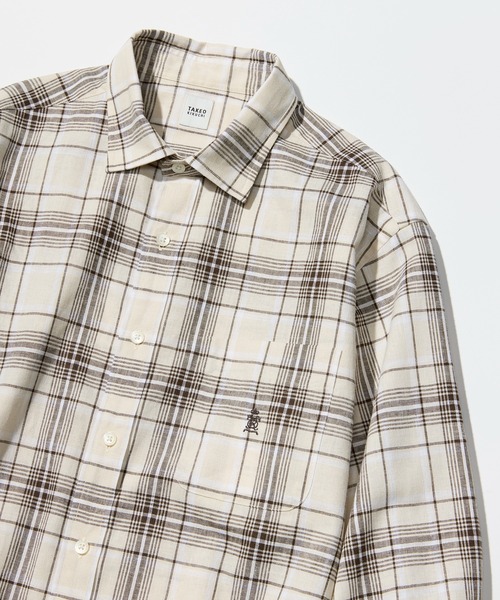 TAKEO KIKUCHI（タケオキクチ）の「【LIMITED】リネンブレンド 7分袖シャツ（シャツ/ブラウス・メンズ・ホワイト/ベージュ系その他4/ブラック・01/02/03/04/05）」の4枚目の写真