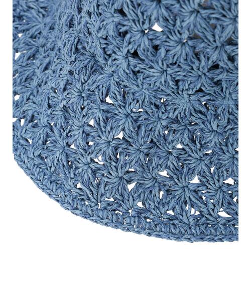 Samansa Mos2（サマンサ モスモス）の「【消臭効果】レトロフラワーハット（ハット・レディース・ブラウン/ブルー・F）」の13枚目の写真