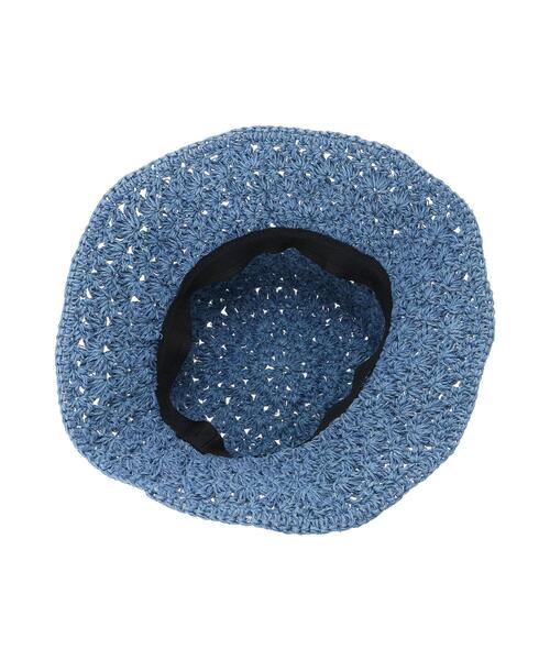 Samansa Mos2（サマンサ モスモス）の「【消臭効果】レトロフラワーハット（ハット・レディース・ブラウン/ブルー・F）」の15枚目の写真