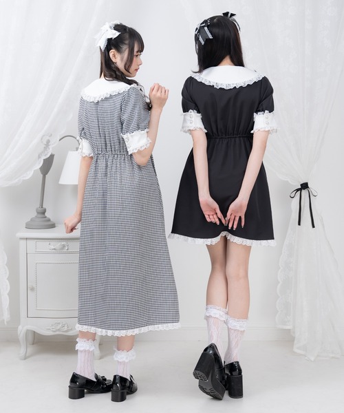 DearMyLove（ディアマイラブ）の「ご令嬢レースワンピース（ワンピース・レディース・ブラック系その他/グレー/ブラック・MEDIUM/LARGE/LL/3L）」の5枚目の写真
