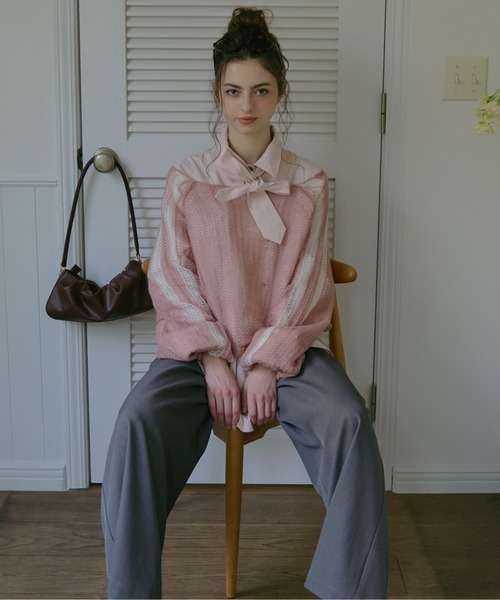 loin nuit ロワンニュイ シアーカラーニット loin nuit ロワンニュイ シアーカラーニット loin nuit