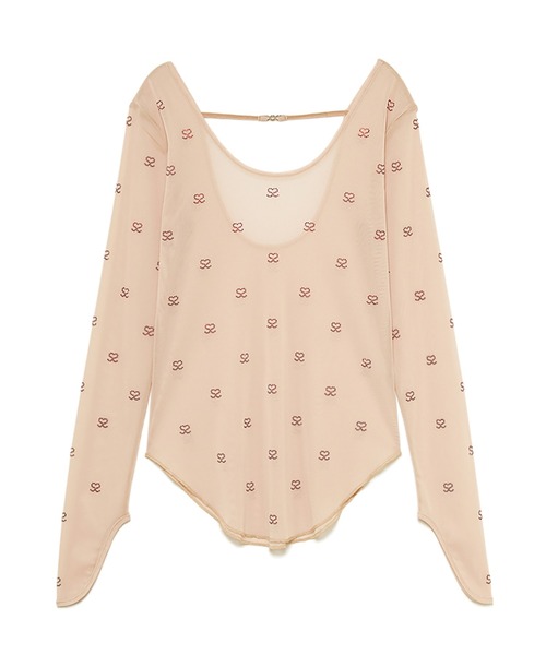 トップス SORIN S Motif Sheer U Neck Top セール】S Motif Sheer U Neck Top（Tシャツ/カットソー