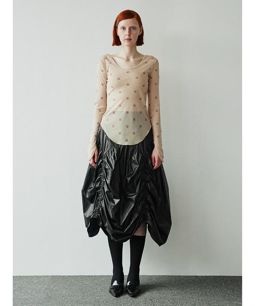 （最終値下げ）SORIN S Motif Sheer U Neck Top セール】S Motif Sheer U Neck Top（Tシャツ/カットソー