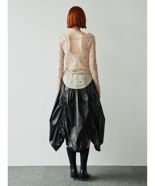 セール】S Motif Sheer U Neck Top（Tシャツ/カットソー）｜SORIN