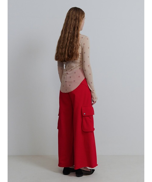 セール】S Motif Sheer U Neck Top（Tシャツ/カットソー）｜SORIN