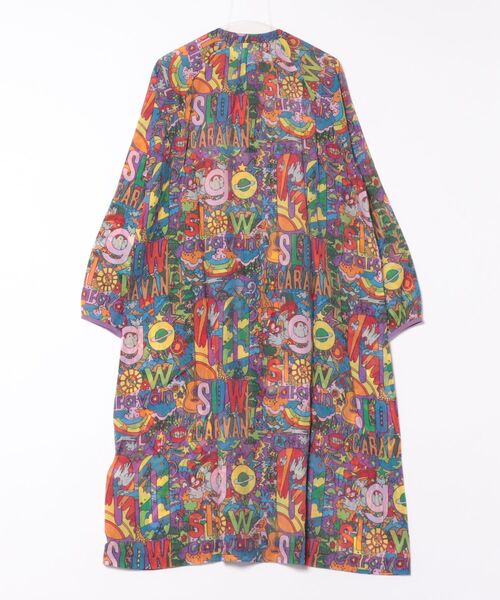 go slow caravan（ゴースローキャラバン）の「虫よけシースルーシャツワンピース W（シャツワンピース・レディース・パープル系その他/カラフル・FREE）」の3枚目の写真