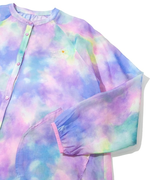 go slow caravan（ゴースローキャラバン）の「虫よけシースルーシャツワンピース W（シャツワンピース・レディース・パープル系その他/カラフル・FREE）」の6枚目の写真