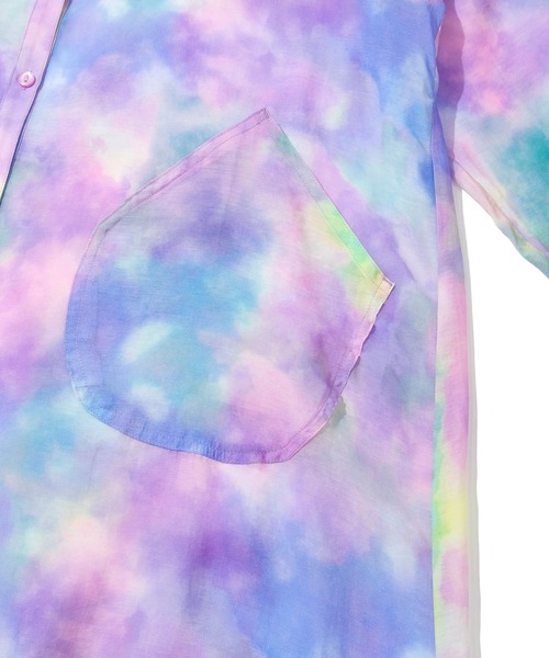 go slow caravan（ゴースローキャラバン）の「虫よけシースルーシャツワンピース W（シャツワンピース・レディース・パープル系その他/カラフル・FREE）」の7枚目の写真