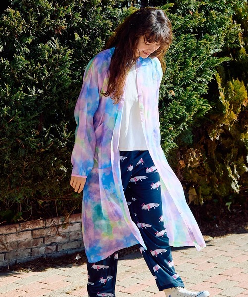 go slow caravan（ゴースローキャラバン）の「虫よけシースルーシャツワンピース W（シャツワンピース・レディース・パープル系その他/カラフル・FREE）」の13枚目の写真