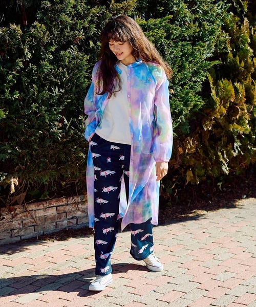 go slow caravan（ゴースローキャラバン）の「虫よけシースルーシャツワンピース W（シャツワンピース・レディース・パープル系その他/カラフル・FREE）」の19枚目の写真