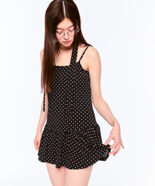 FEKETE（フェケテ）の「POLKA DOT CAMI DRESS (SCARF SET) / ドットキャミワンピース&スカーフ（ワンピース・レディース・アイボリー/ブラック・SMALL/MEDIUM/LARGE）」の14枚目の写真