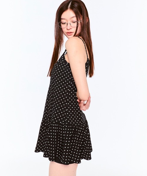 FEKETE（フェケテ）の「POLKA DOT CAMI DRESS (SCARF SET) / ドットキャミワンピース&スカーフ（ワンピース・レディース・アイボリー/ブラック・SMALL/MEDIUM/LARGE）」の15枚目の写真