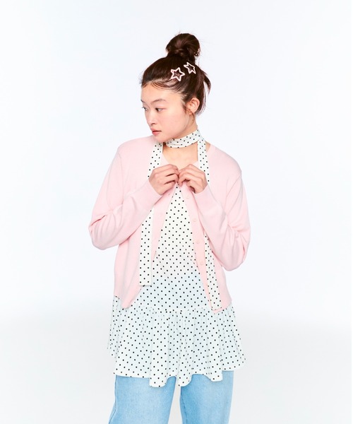 FEKETE（フェケテ）の「POLKA DOT CAMI DRESS (SCARF SET) / ドットキャミワンピース&スカーフ（ワンピース・レディース・アイボリー/ブラック・SMALL/MEDIUM/LARGE）」の21枚目の写真