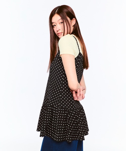FEKETE（フェケテ）の「POLKA DOT CAMI DRESS (SCARF SET) / ドットキャミワンピース&スカーフ（ワンピース・レディース・アイボリー/ブラック・SMALL/MEDIUM/LARGE）」の13枚目の写真