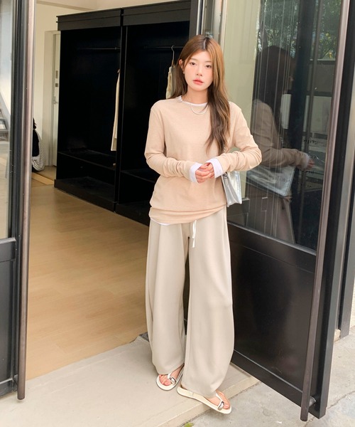 新品同様 美品 Morgan Henne パンツ 10 AZUL BY MOUSSY サスペンダーツキパンツ KHA -靴＆ファッション