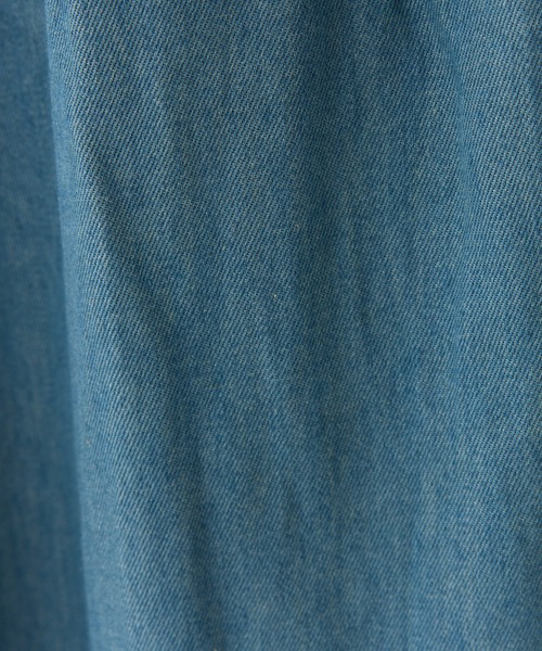 one after another NICE CLAUP（ワンアフターアナザーナイスクラップ）の「シャーリングロングワンピース（ワンピース・レディース・ブラック/ライトブルー/イエロー系その他/ブラック系その他/ドット/アイボリー・FREE）」の17枚目の写真