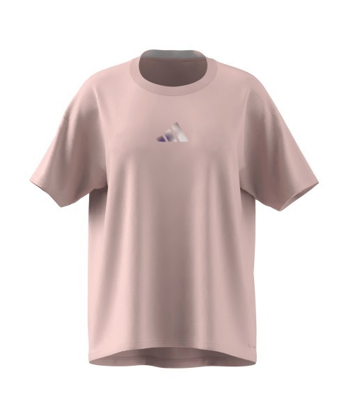 adidas（アディダス）の「【別注】アディダス adidas W グラデーション ポリ Tシャツ AP 限定コラボ（Tシャツ/カットソー・レディース・ブラック/サックスブルー/スモークピンク・M/L/XL/S）」の3枚目の写真