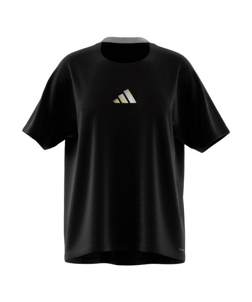 adidas（アディダス）の「【別注】アディダス adidas W グラデーション ポリ Tシャツ AP 限定コラボ（Tシャツ/カットソー・レディース・ブラック/サックスブルー/スモークピンク・M/L/XL/S）」の2枚目の写真