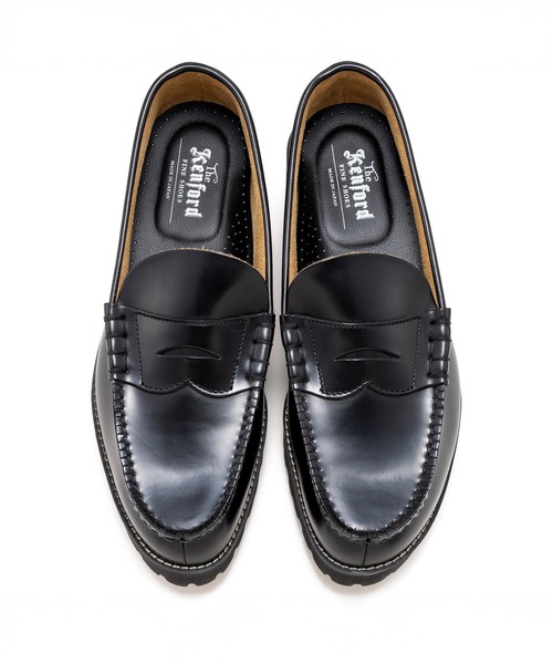 The Kenford Fineshoes（ケンフォードファインシューズ）の「Tank Sole Loafers（ローファー・メンズ・ブラック・26.5/25.5/27/26/25/27.5）」の5枚目の写真