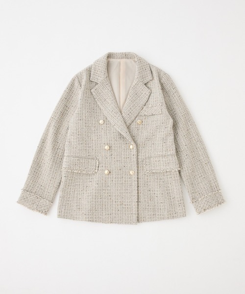 セール】【Cherie chuu】ツイードジャケット（テーラードジャケット