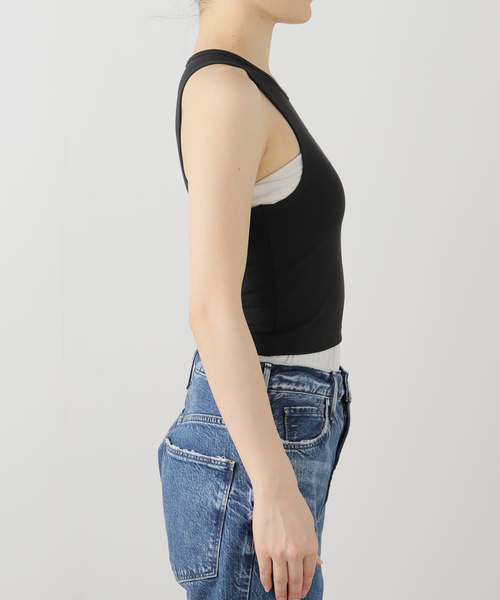 JOINT WORKS（ジョイントワークス）の「adidas/アディダスESS RIB TANK（タンクトップ・レディース・ブラウン/ホワイト/ブラック・MEDIUM）」の10枚目の写真