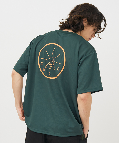 POLeR(ポーラー)の「【POLER / ポーラー】VORTE QUICKDRY MESHTシャツ/ユニセックス(Tシャツ/カットソー・メンズ・ホワイト/ブラック/グリーン・M/L/XL)」の3枚目の写真