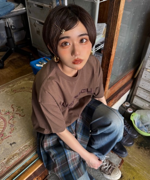 WudgeBoy（ワッジボーイ）の「OG logo T shirt（Tシャツ/カットソー・メンズ・ネイビー/ブラック/ブラウン/ホワイト/グリーン系・MEDIUM/LARGE）」の12枚目の写真