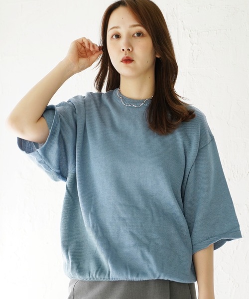 セール】接触冷感ウォッシャブルニット（Tシャツ/カットソー