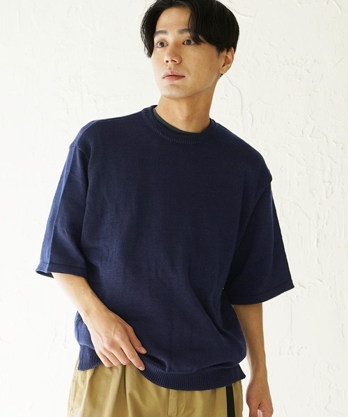 年末のプロモーション大特価！ セール】接触冷感ウォッシャブルニット（Tシャツ/カットソー トップス